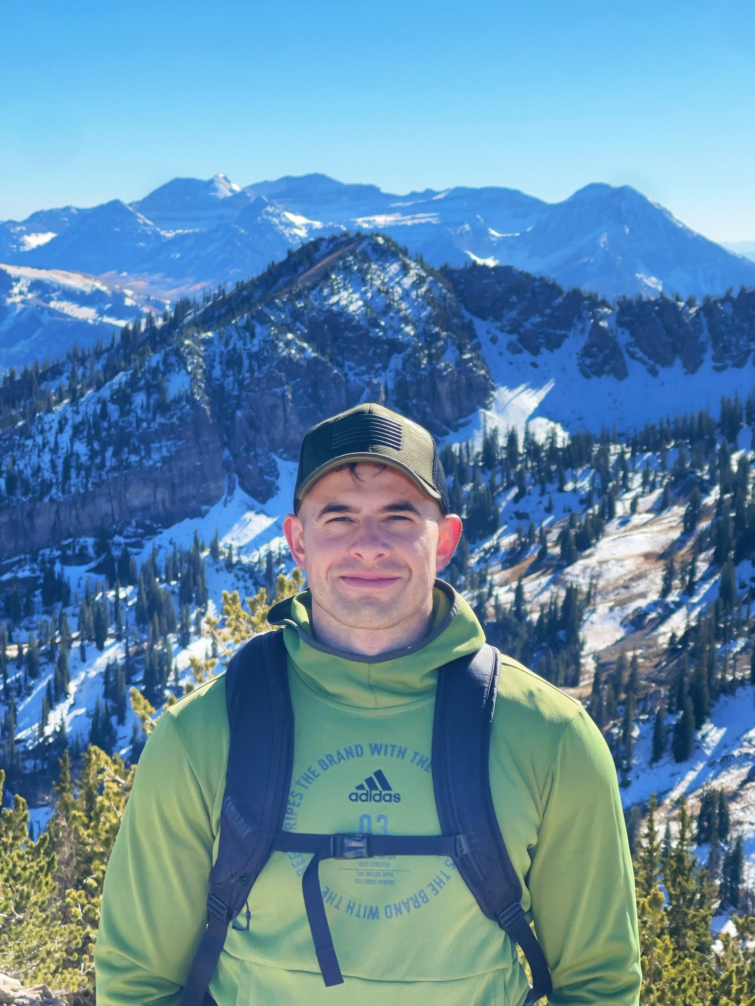 Emanuel Balmus outdoors in the Wasatch mountains